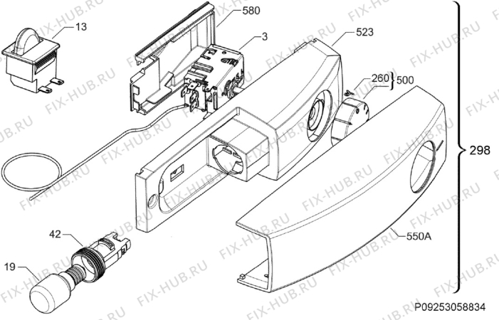 Взрыв-схема холодильника Ikea SVALKAS 40282347 - Схема узла Diffusor